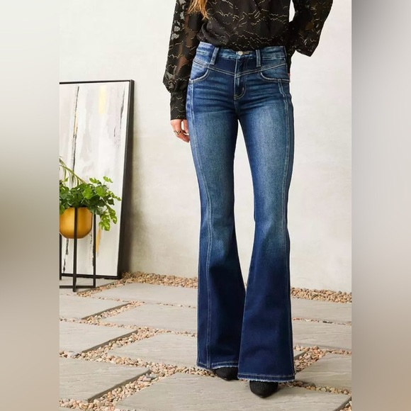 KanCan Signature High Rise Flare Stretch Jean size 32 - Picture 7 of 12